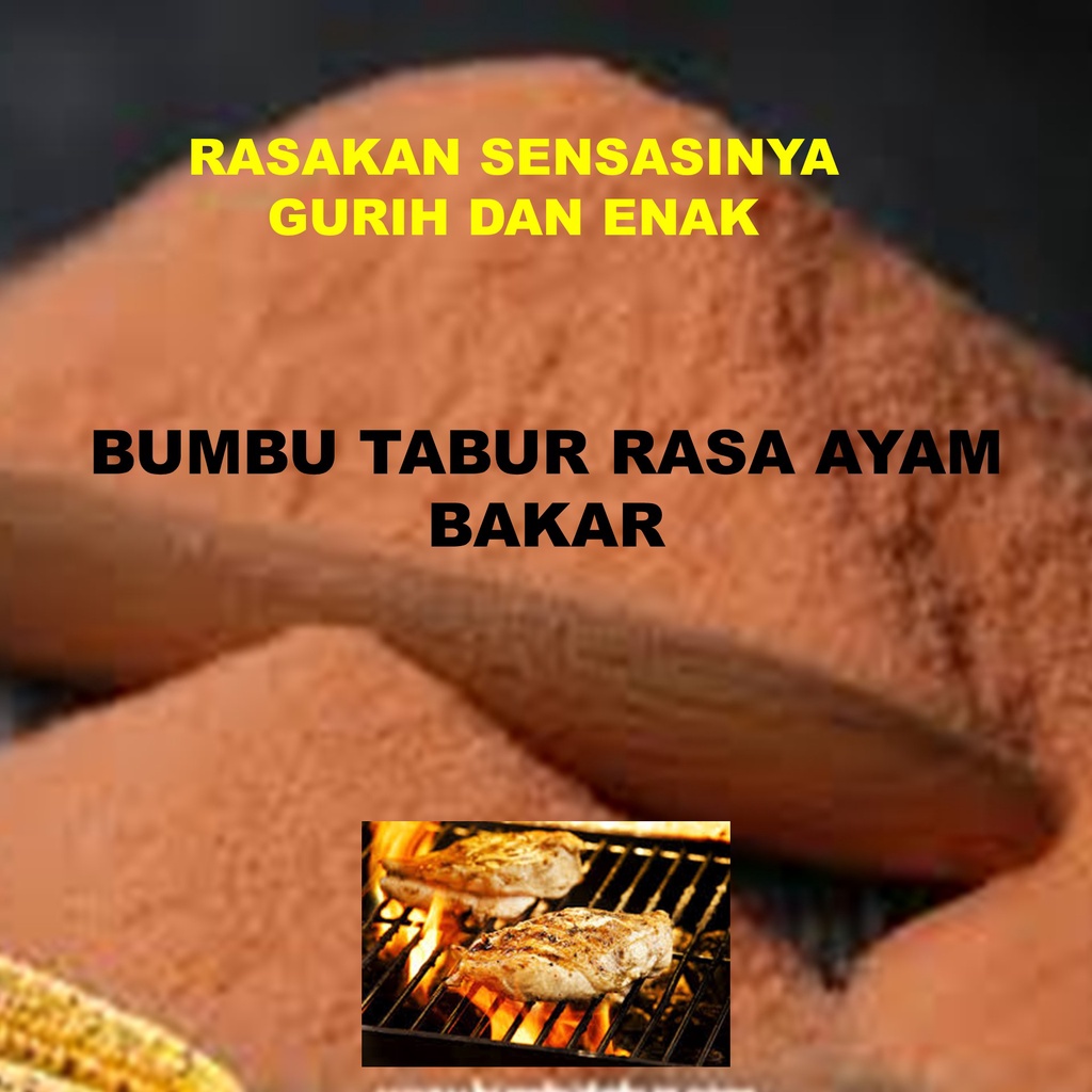

Bumbu Tabur Ayam Original | Bumbu Tabur Rasa Ayam Bakar, Jual Bubuk Tabur Ayam Bakar Murah Enak Aman Terbaik, Grilled Chicken | BUMBU TABUR AYAM BAKAR KEMASAN 1KG FOOD GRADE 4.8