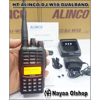 HT ALINCO DJ W58 DJW58 DJ W 58 DUALBAND ORIGINAL GARANSI RESMI
