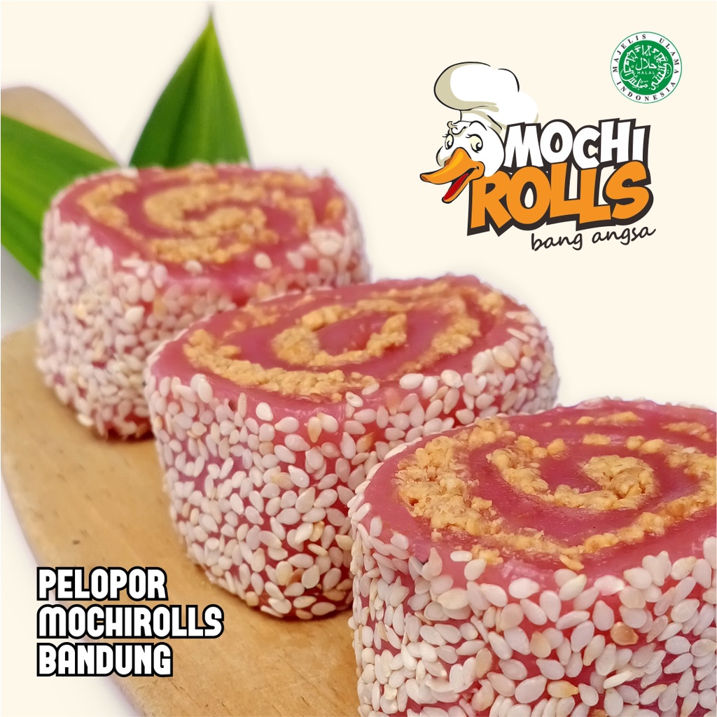 

Mochi Rolls Bang Angsa oleh-oleh Bandung isi 12