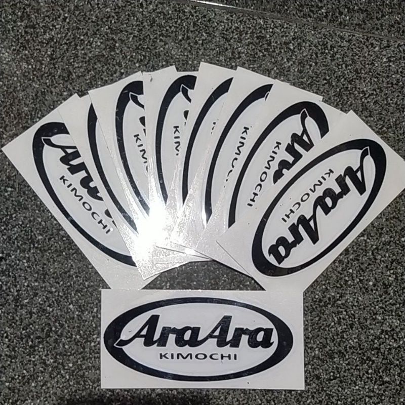 Sticker Helm AraAraKimochi Sticker Logo Helm Custom Sticker Logo Arai Sticker Helm Arai