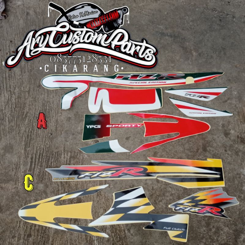 striping fizr stiker fizr limited edition milenium