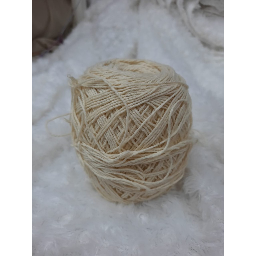 BENANG KASUR KREM / BENANG RAJUT / BENANG KATUN / RAJUT / DIY