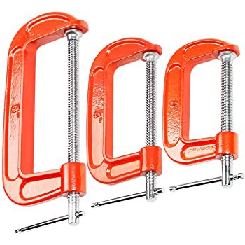 Clamp C 3 inch Catok 3&quot; Klem G 3 dim jepit Las Besi Kayu 3inch 75mm 7,5 cm 7.5 75 mm 3 inci