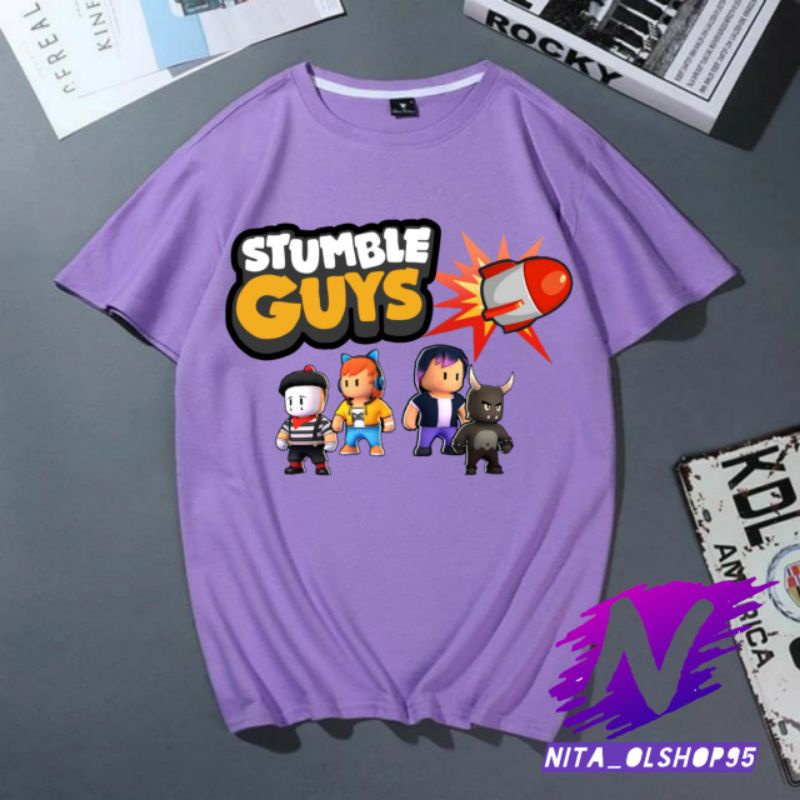 baju stumble guys kaos anak stumble guys roket terbaru