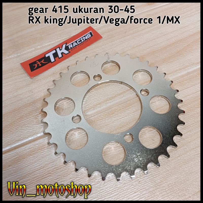 HKS (FreeOngkir) gear belakang 415 TK racing RX king Jupiter z force 1 Vega Jupiter MX ukuran 30 31