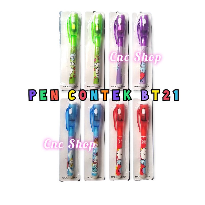 Pulpen Kipas BT 211 Line Lucu Murah Alat Tulis Anak