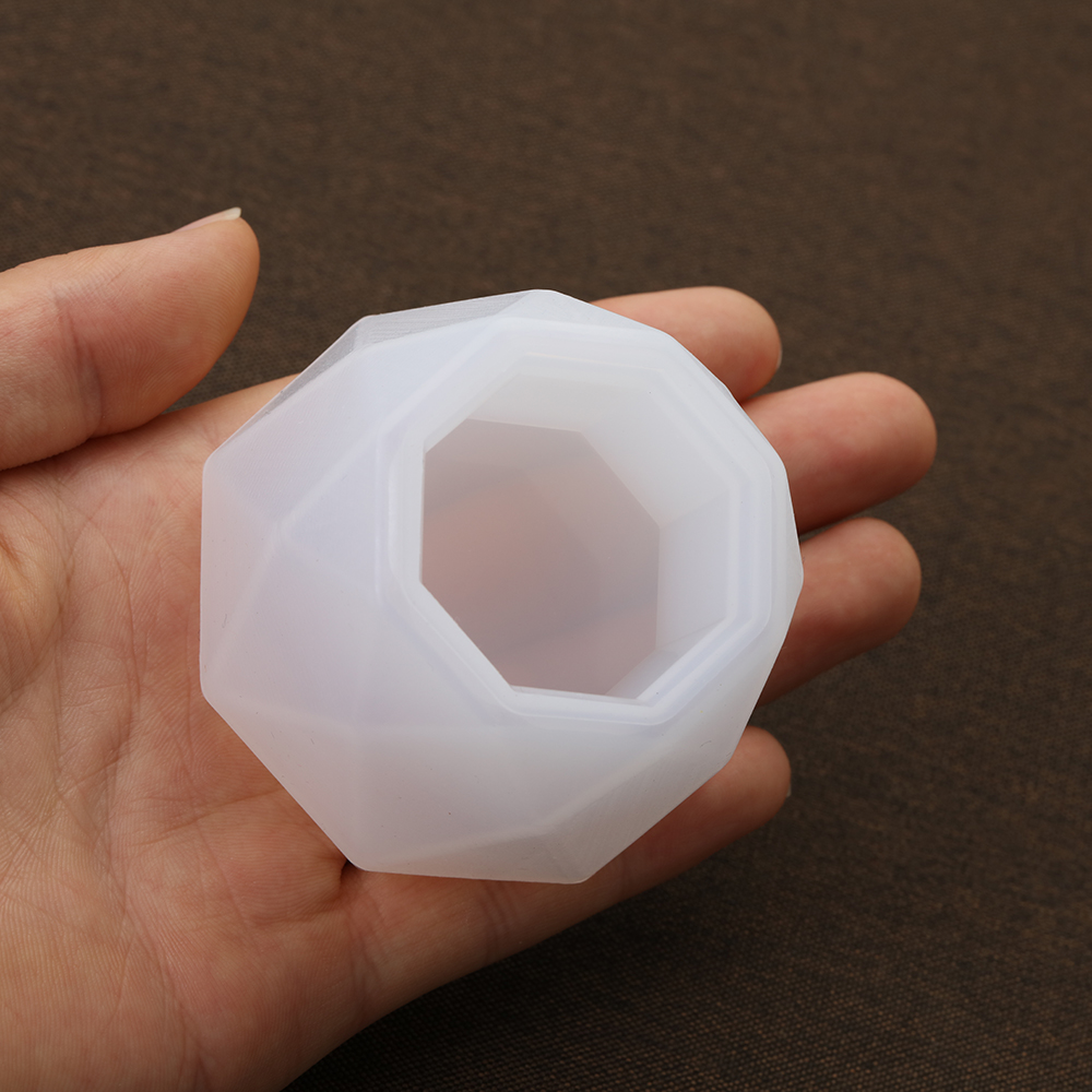 Cetakan Resin Bentuk Heksagonal Bahan Silikon Untuk Membuat Perhiasan