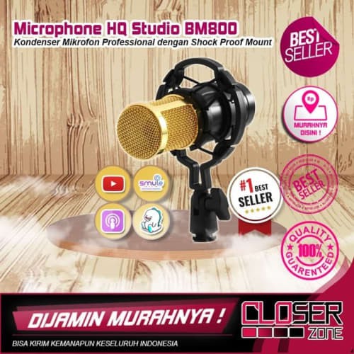 Taffware MIc Microphone Condenser - BM800 - BM-800 - Kuning