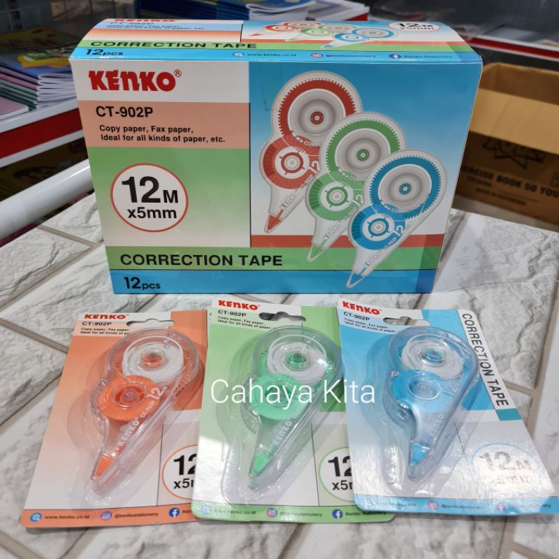 

Tip ex kertas correction tape kenko CT-902 12m