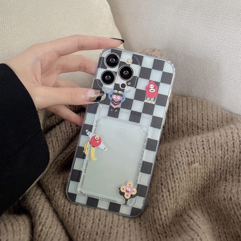 Soft Case Hp Gambar Kartun Untuk Phone Case Compatible for iPhone 14 13 12 11 Pro Max X XR XS Max SE 2020 iPhone 8 7 Plus Cute Cartoon Character Precision Hole Anti-dirty Shockproof Protective Cover