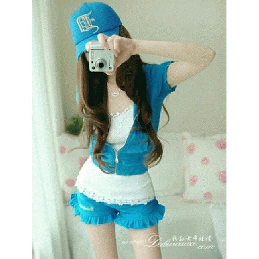 setelan 3pcs blue sky (outer+inner+pants)