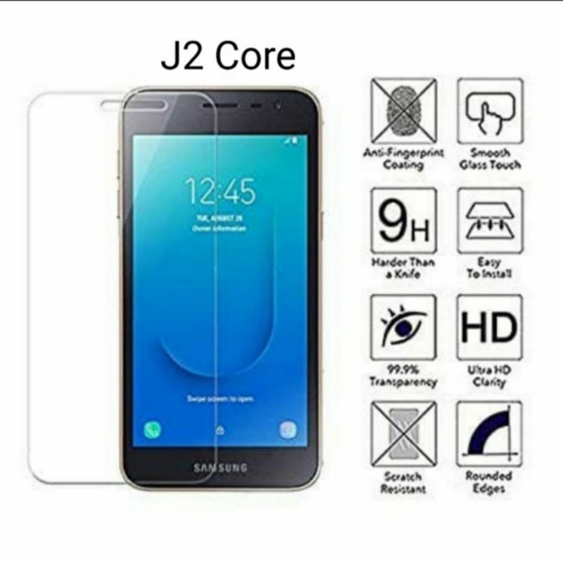 Samsung J2 J2 Pro J2 Core tempered glass anti gores kaca bening