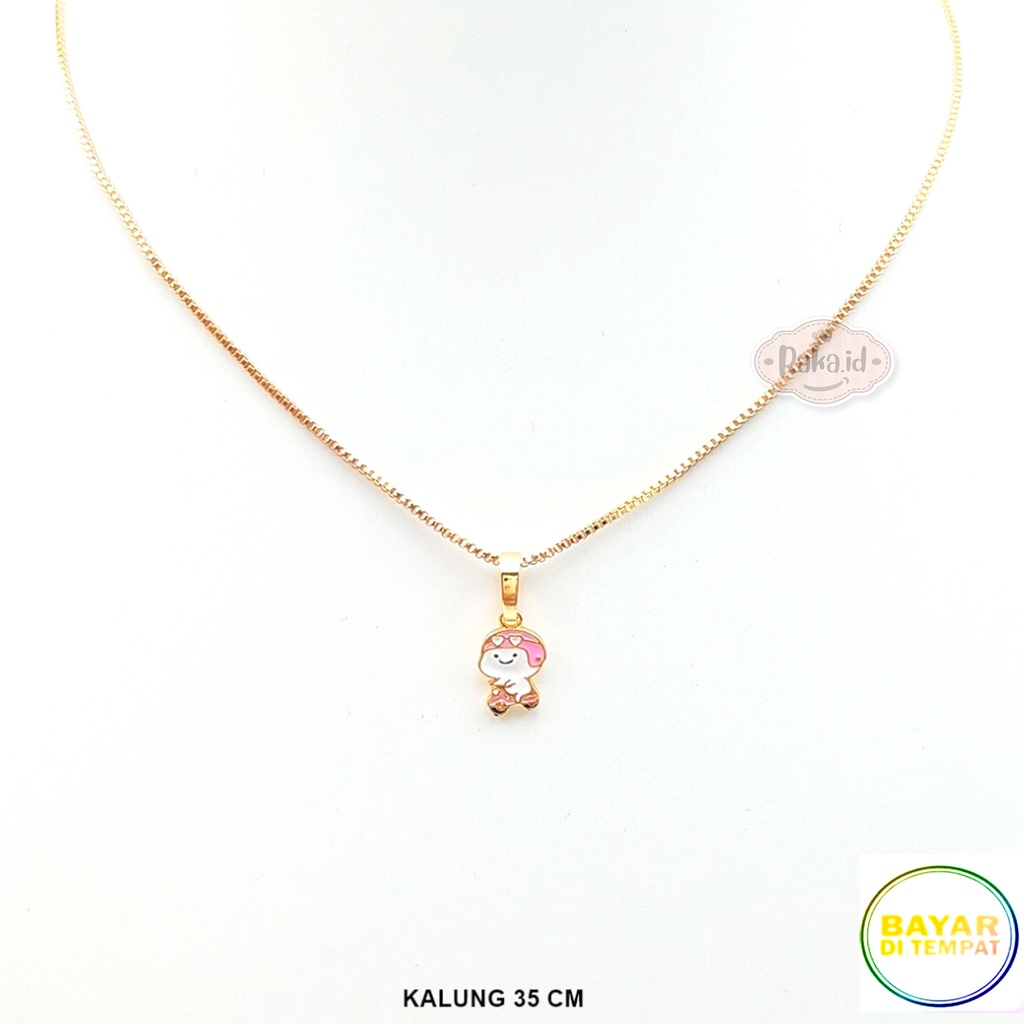 Kalung Anak Rantai Italy Motif Quby Vespa Gold Perhiasan Cantik Anak Lapis Emas 18k 825