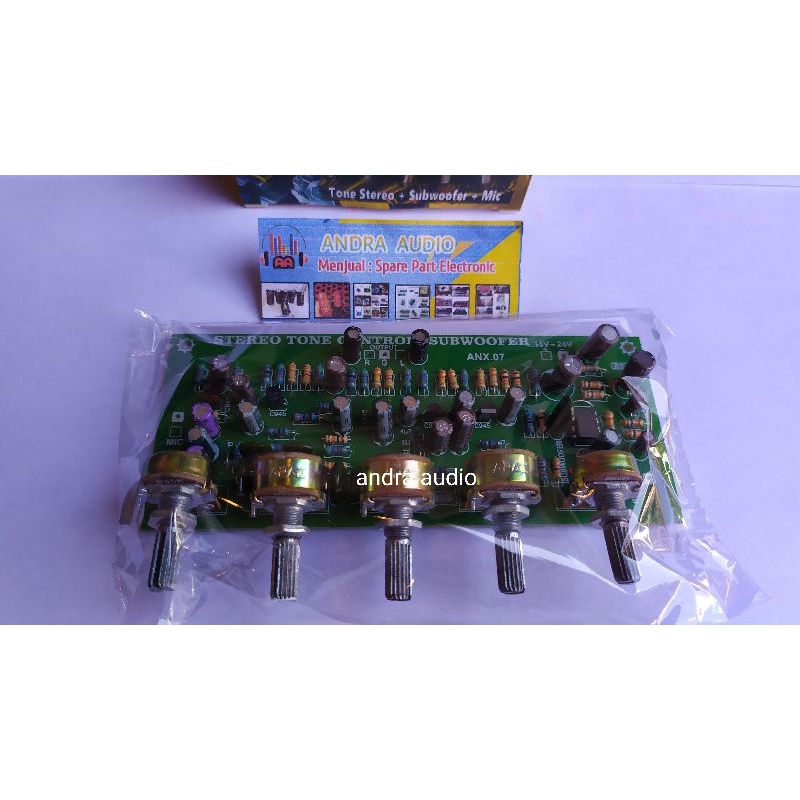 tone control stereo ples subwoofer + mic