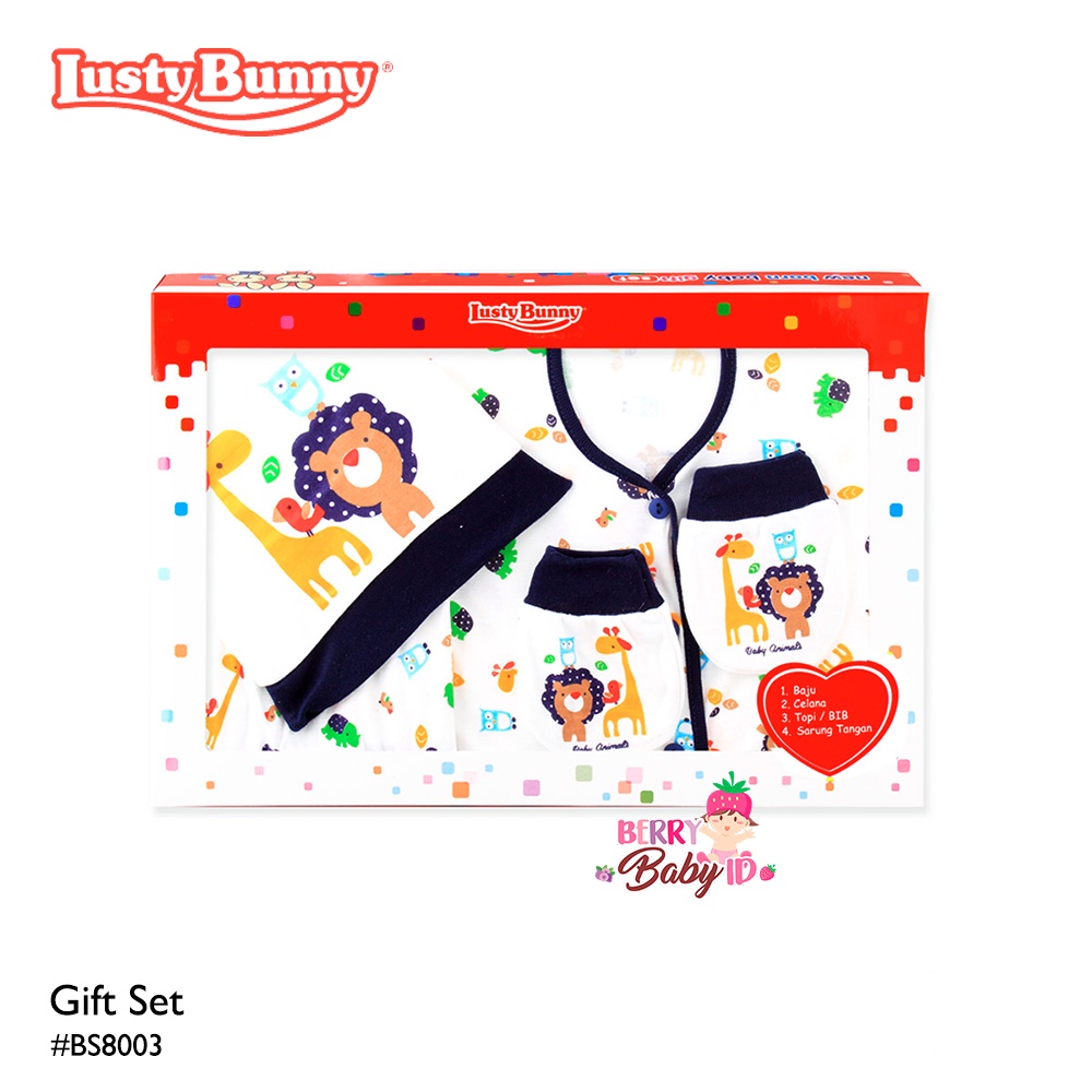 Lusty Bunny Baby Gift Set #8003 Paket Kado Baju Bayi Berry Mart