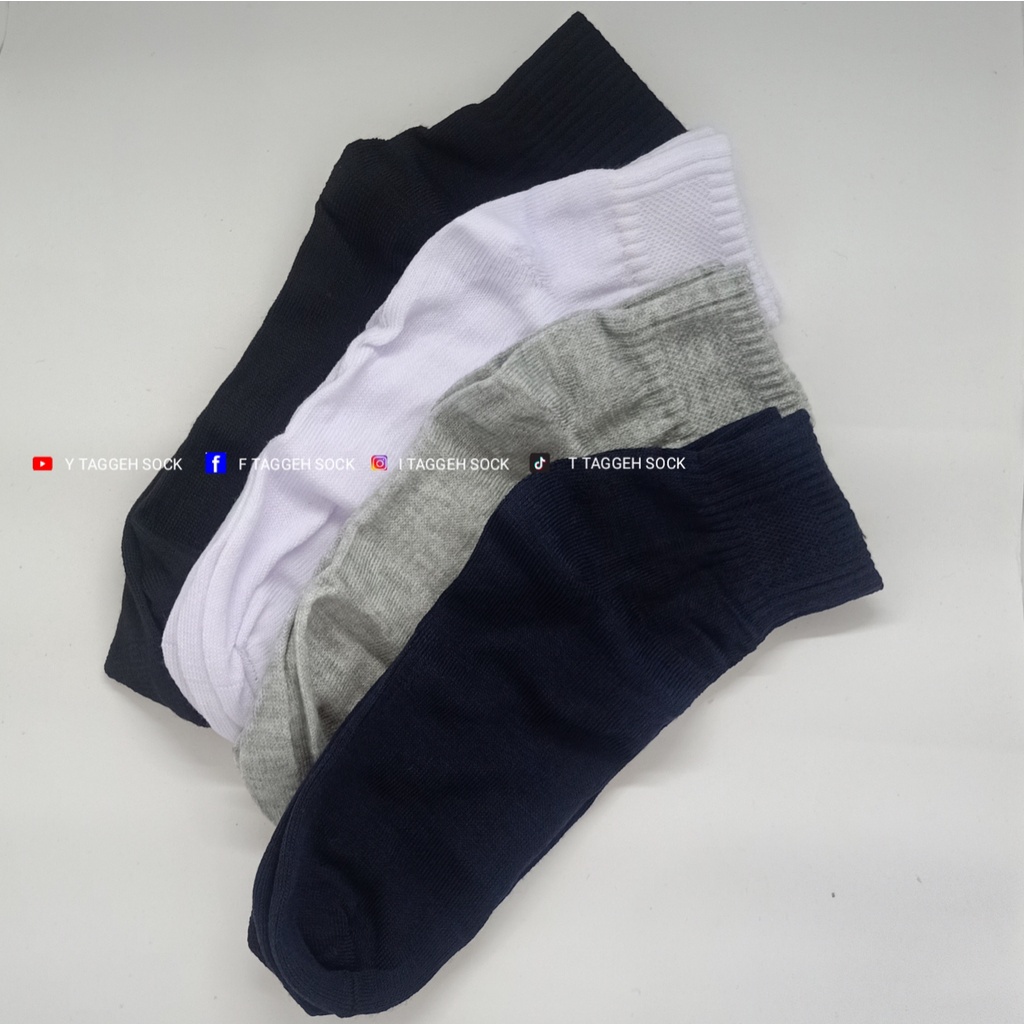 KAOS KAKI SPORT 3/4 POLOS WARNA / KAOS KAKI PENDEK OLAHRAGA