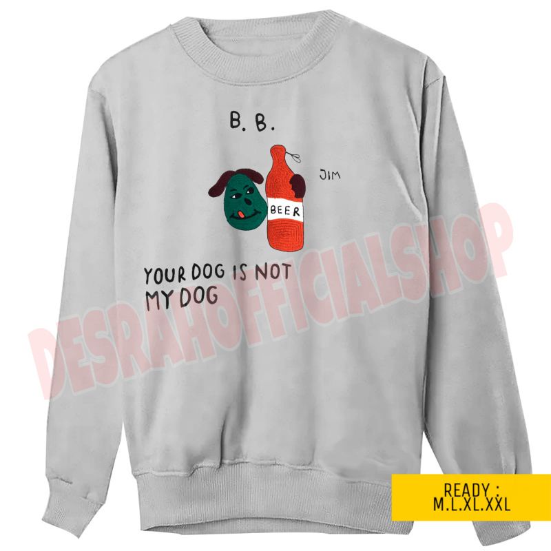 Hoodie Bts KPop Taehyung Your Dog Is Not My Dog Sweater Crewneck Kim Taehyung Bts Jumbo Hoodie Bts Oversize Korean Style Sweater BTS Bt21 Jungkook Jimin Taehyung Switer Crewneck BTS Kpop Anak Bt21 Dewasa Oversize Sweater Taehyung Dog Terbar Hodie BTS Kpop