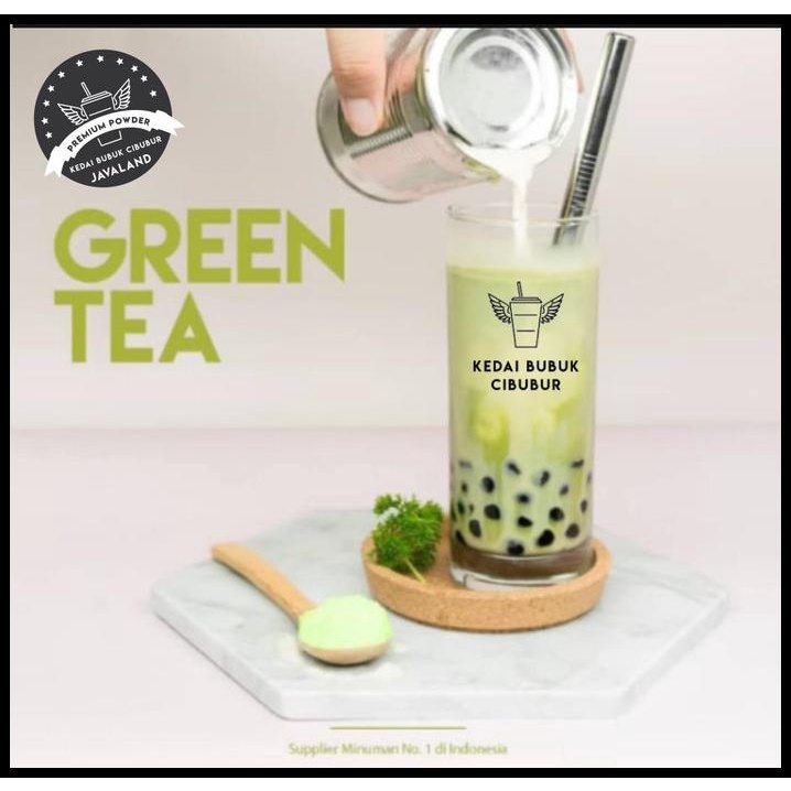 

Green Tea Premium Bubuk Minuman Bubble Powder Drink Murni