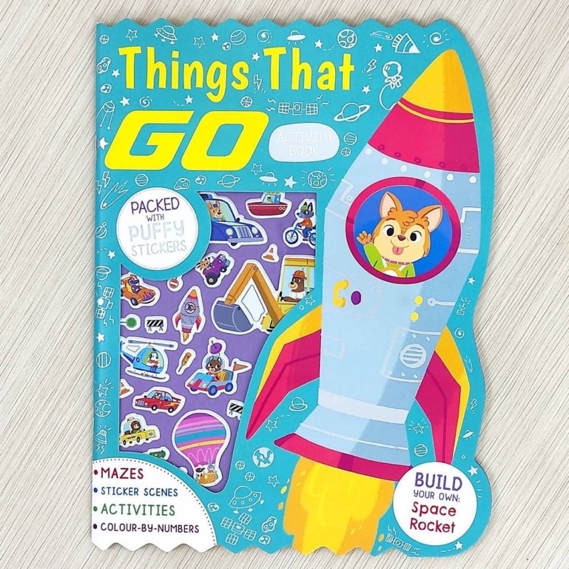 IGLOO BOOKS - THINGS THAT GO PUFFY STICKERS ACTIVITY BOOK