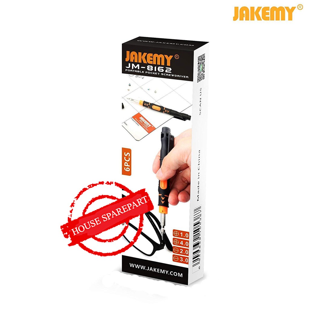 Jakemy JM-8162 18 in 1 Precision Multibit Screwdriver with 4 (6 PACK) Original