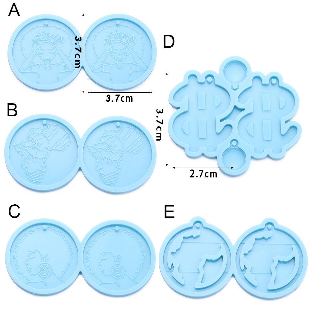 Cetakan Resin Epoksi UV Bahan Silikon Untuk Membuat Perhiasan Anting