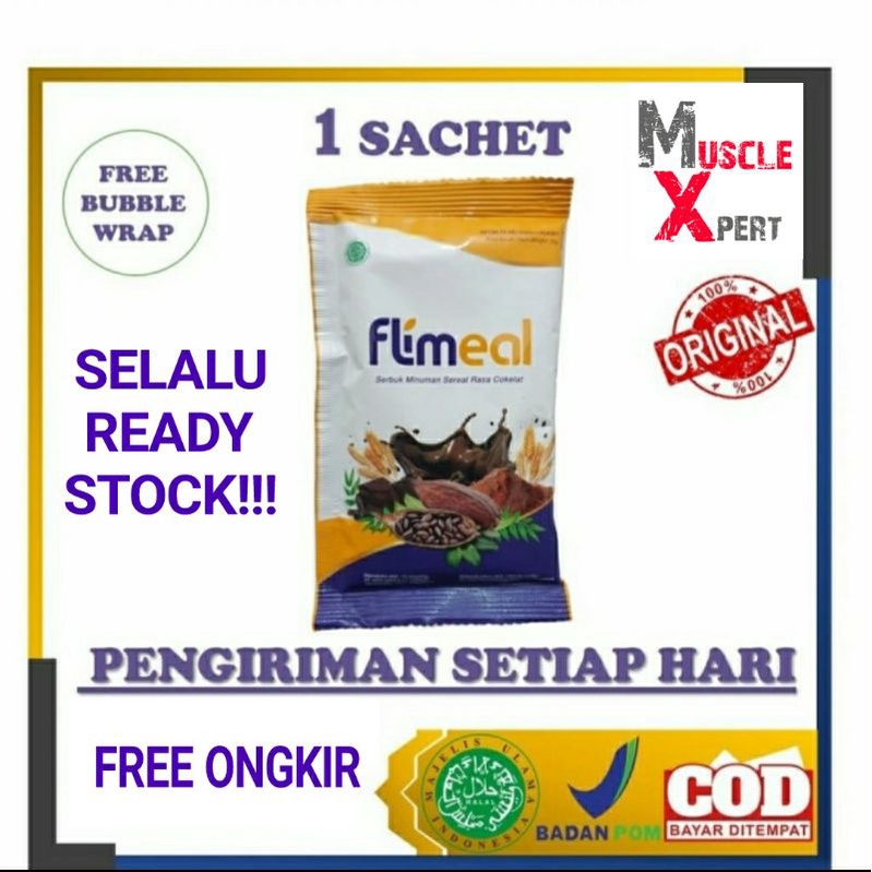 

Flimeal Eceran per 1 Sachet Flimty Minuman Sereal Coklat Flimmeal Meal Replacement Eceran 1 Sachet