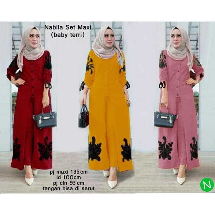 Baju setelan maxi nabila - 75173
