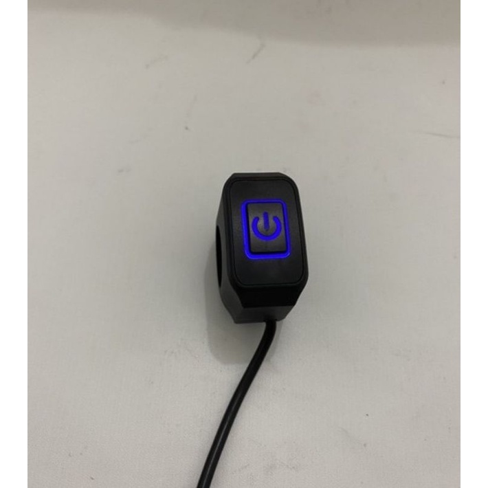 Saklar On Off Motor Lampu led power button on off led nyala red bluesaklar stang motor adv ninja fu vixion nmax beat stret dll semua jenis motor bisa