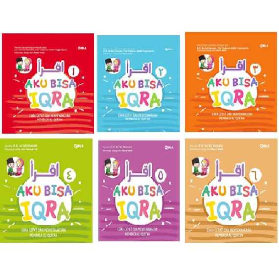 PAKET AKU BISA IQRA 1-6 CARA CEPAT DAN MENYENANGKAN MEMBACA ALQURAN