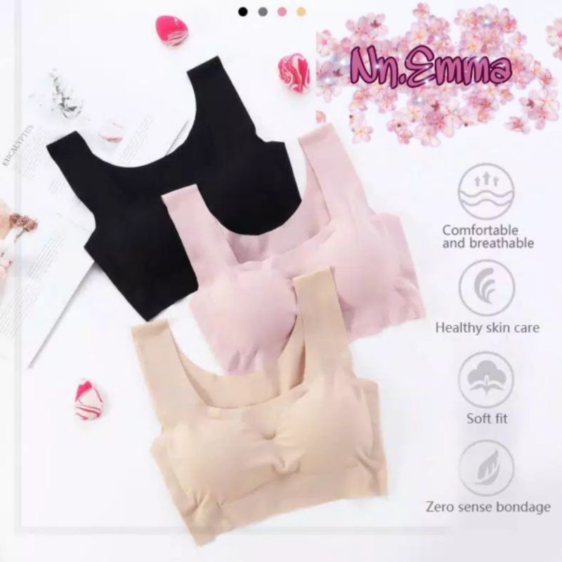Bh Jepang Bra Seamless tanpa jahitan bra yoga olahraga push up bra tang top promo sidoarjo surabaya