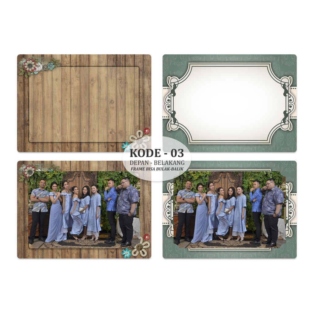 Frame Photobooth / fotobooth 4R single karton tebal 310gr | Kode - 03