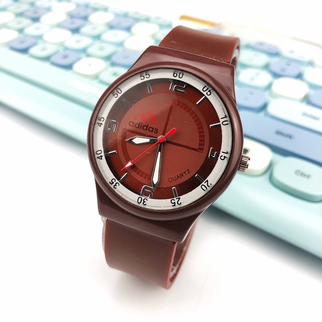 COD✅ Jam tangan couple karet sport fashion jam wanita pria analog Quartz watch import murah   S1170