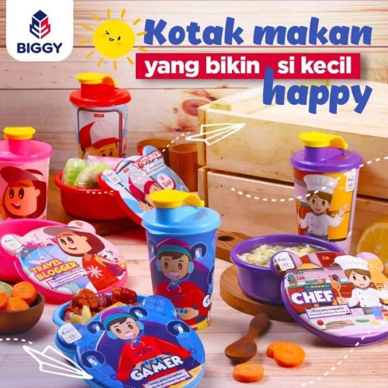 Lunch Box Catania Set + botol minuman / Box Kotak Bekal Anak / Kado Souvenir Ultah Tempat Makan Sekolah