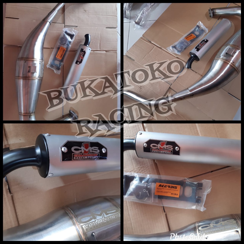 Knalpot CMS1 Kawasaki Ninja 2 tak R,RR,SS Stainless type super cobra