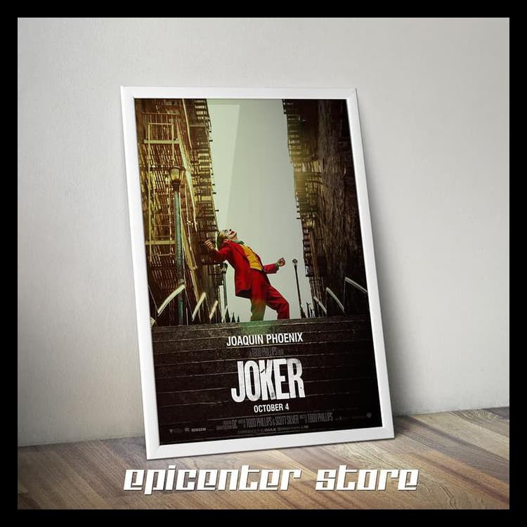 Poster Film Joker - Official 40X60 + Frame Hemat