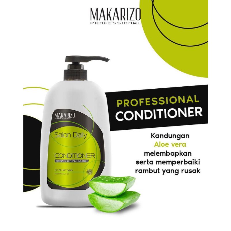 Makarizo Professional Salon Daily Professional Shampoo &amp; Conditioner Pump Bottle 950ml