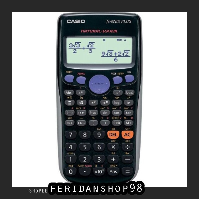

FS148 KALKULATOR ILMIAH CASIO FX-82ES PLUS ATK - SCIENTIFIC KALKULATOR BY FERIDANSHOP98