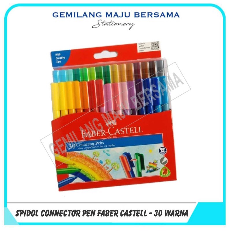 

Spidol / Connector Pen Faber Castell 30 Warna