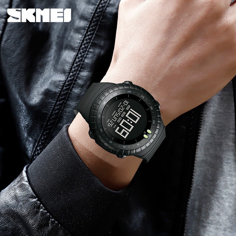 SKMEI 1992 Jam Tangan Pria Digital Chronograph Sport Watch Dual Time Anti Air Tali Rubber WATCHKITE WKOS