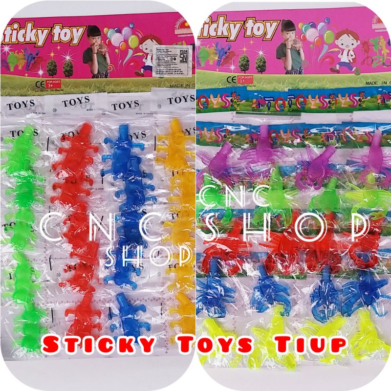 Sticky Toys Jelly Tiup  Kelabang/ Kalajengking Warna Warni Mainan Prank unik Murah