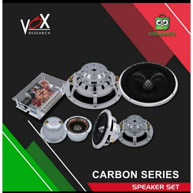 Speaker vox carbon series - speaker vox 3 way - vox carbon series