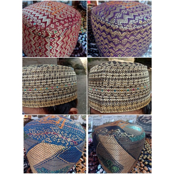 peci Songket tenun_songkok tenun-peci tenun Lombok. PROMO MENYAMBUT PUASA,RAMADHAN BIG RAMADAN SALE