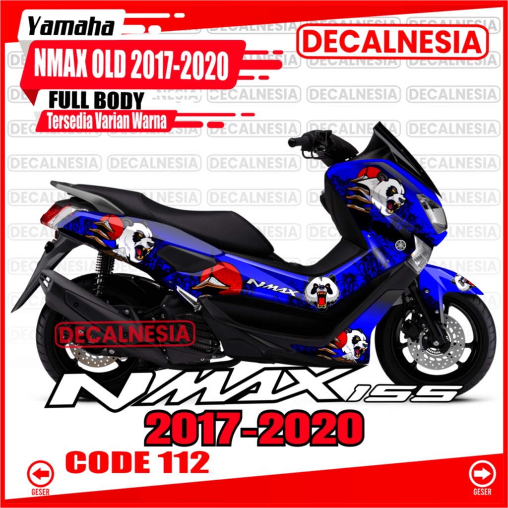 Yamaha Decal Stiker Nmax Old Full Body 155 2019 Sticker Panda Motor 2018 2020 Variasi Aksesoris Raci