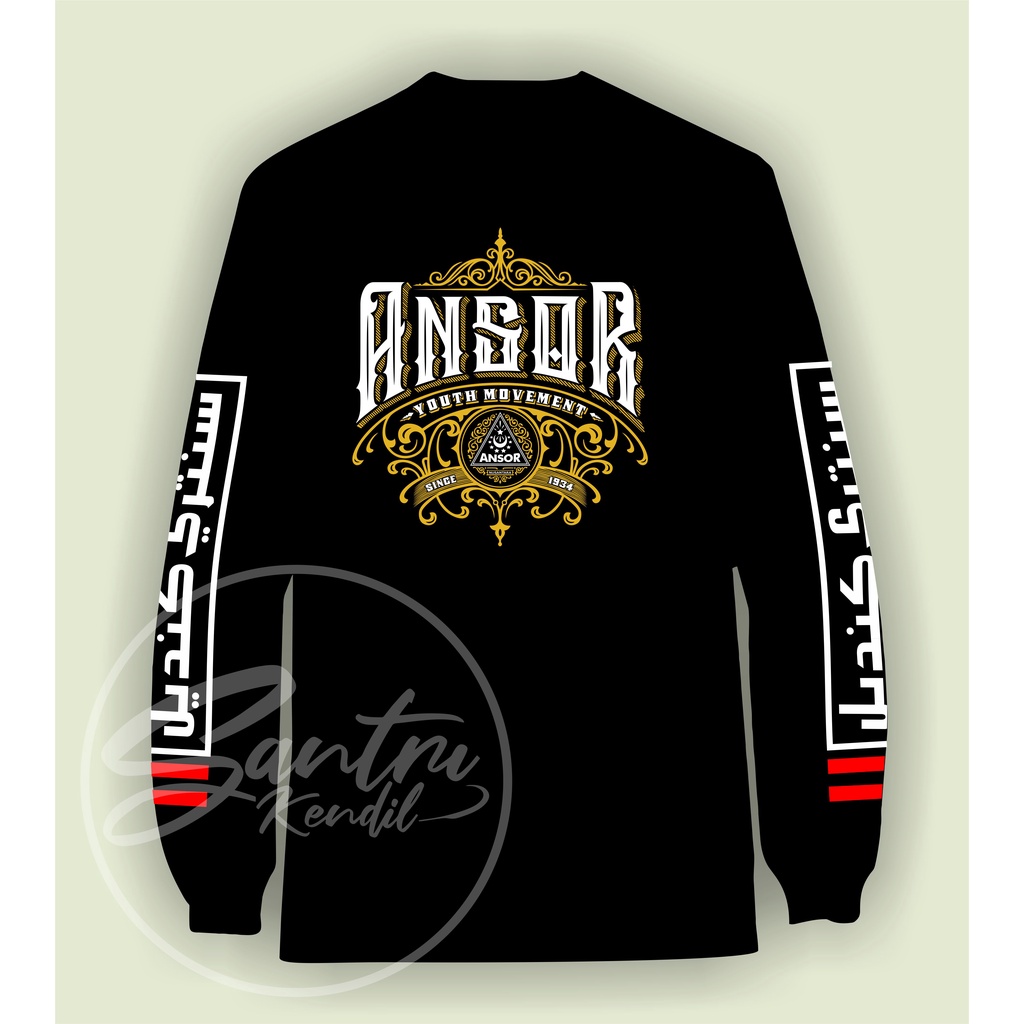 KAOS ANSOR KUALITAS DISTRO 100% COTTON COMBED  TEBAL    PREMIUM / KAOS NU / KAOS IPNU / KAOS PEMUDA 