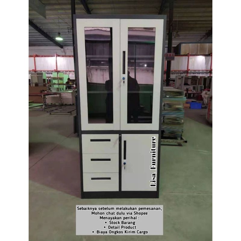Lemari Kantor|Lemari Kantor Besi|Lemari Kantor Arsip|Lemari Kantor Kaca|Lemari Kantor 2 Pintu Kaca|L