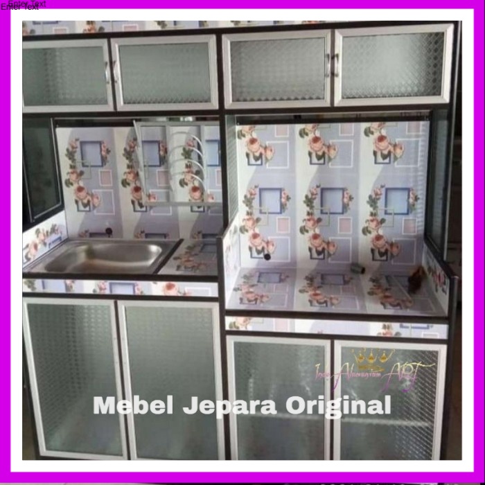 Wastafel / Rak Piring / Lemari Dapur Murah Bahan Almunium