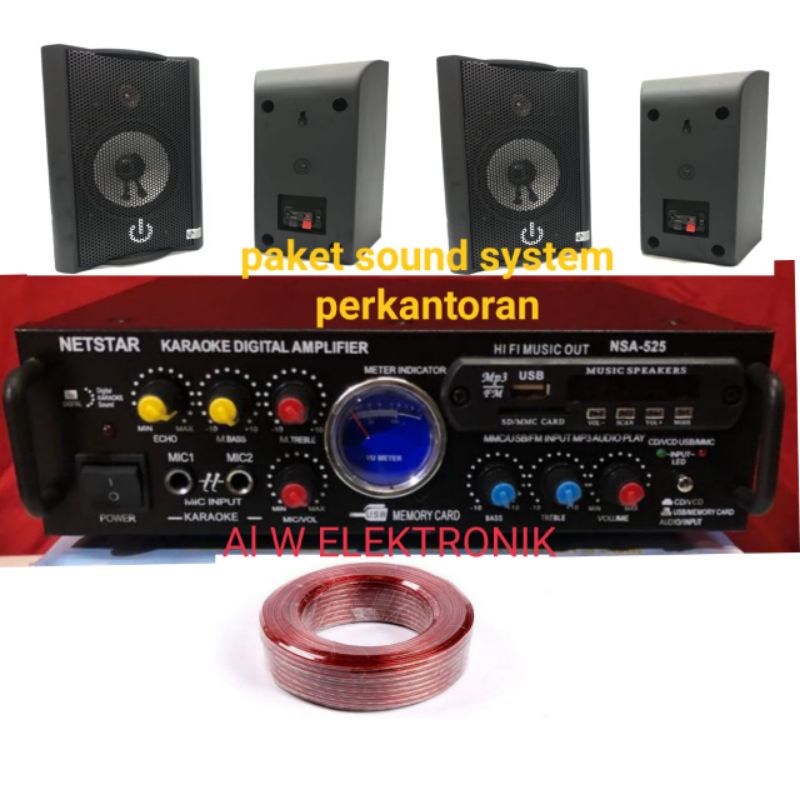 paket sound system pekantoran dll speaker 4unit