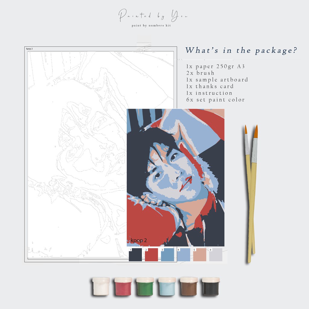 

Paint By Number Kit A3, kpop series 02