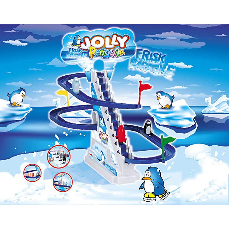 Mainan Anak Jolly Pinguin 587-2 - Track Racing Seluncur Pinguin-1