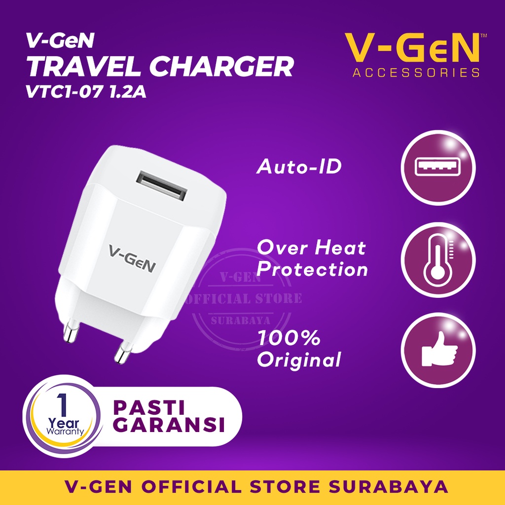 Adaptor Charger V-GeN Fast Charging V-GeN